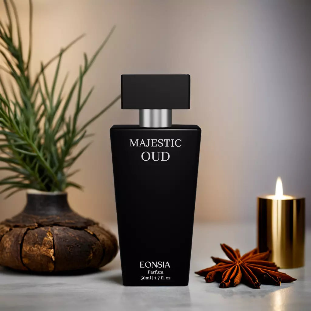 Majestic Oud men’s fragrance inspired by Tom Ford Oud Wood
Luxury oud and spicy cologne – Majestic Oud